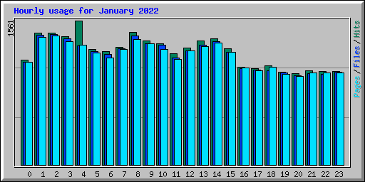 Hourly usage for January 2022